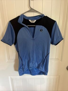 Pearl Izumi Blue Short Sleeve Cycling Jersey Size S Triathlon Training EUC
